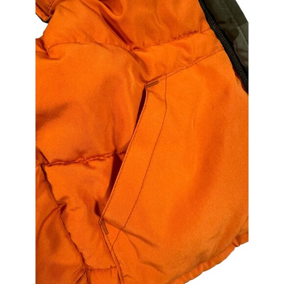 Old Navy Reversible Camouflage & Orange Puffer Vest 18-24 Months - Picture 3 of 9
